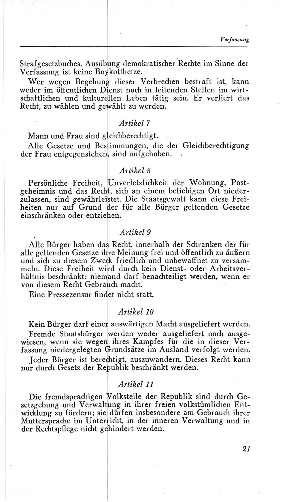 Handbuch der Volkskammer (VK) der Deutschen Demokratischen Republik (DDR), 2. Wahlperiode 1954-1958, Seite 21 (Hdb. VK. DDR, 2. WP. 1954-1958, S. 21)