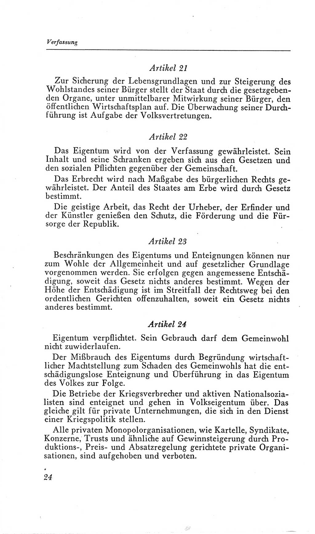 Handbuch der Volkskammer (VK) der Deutschen Demokratischen Republik (DDR), 2. Wahlperiode 1954-1958, Seite 24 (Hdb. VK. DDR, 2. WP. 1954-1958, S. 24)