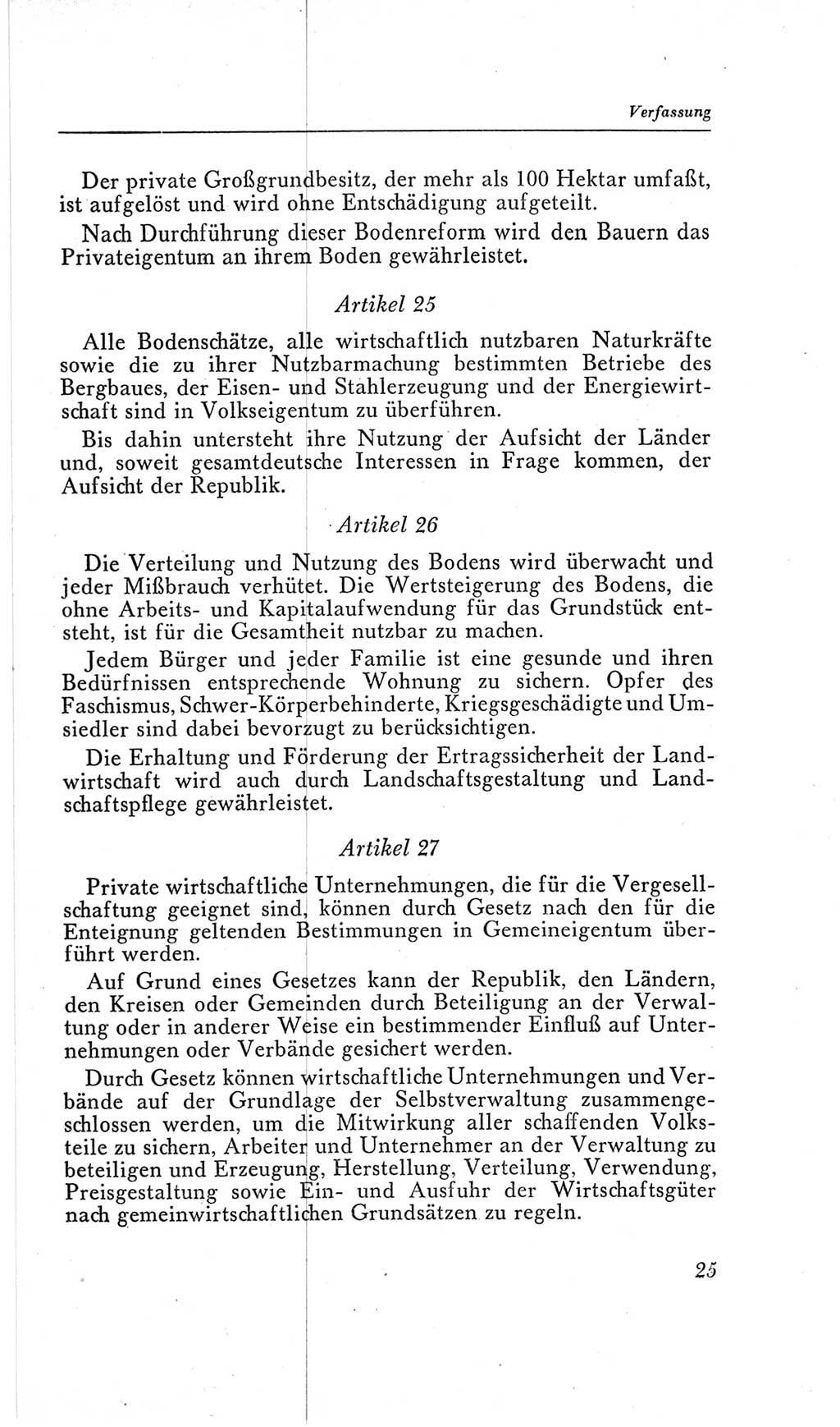 Handbuch der Volkskammer (VK) der Deutschen Demokratischen Republik (DDR), 2. Wahlperiode 1954-1958, Seite 25 (Hdb. VK. DDR, 2. WP. 1954-1958, S. 25)