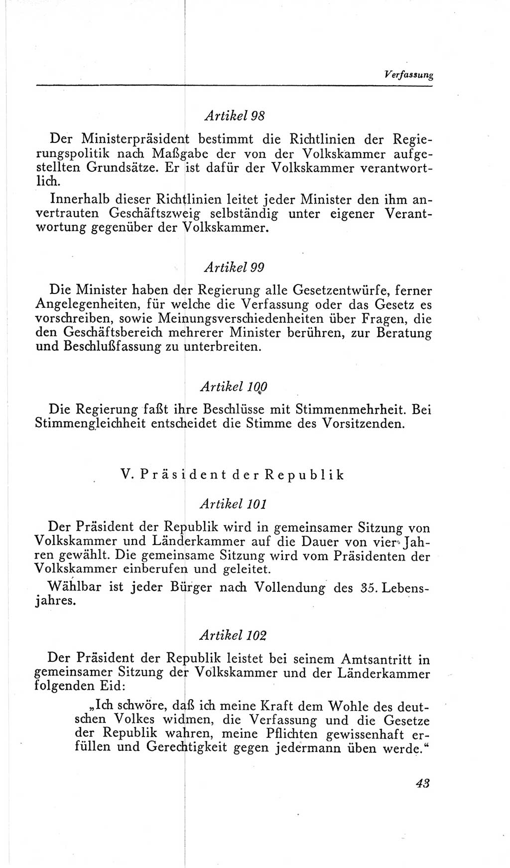 Handbuch der Volkskammer (VK) der Deutschen Demokratischen Republik (DDR), 2. Wahlperiode 1954-1958, Seite 43 (Hdb. VK. DDR, 2. WP. 1954-1958, S. 43)