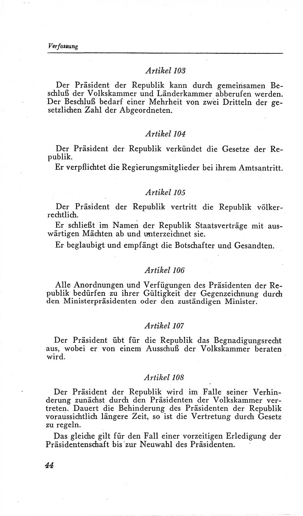Handbuch der Volkskammer (VK) der Deutschen Demokratischen Republik (DDR), 2. Wahlperiode 1954-1958, Seite 44 (Hdb. VK. DDR, 2. WP. 1954-1958, S. 44)