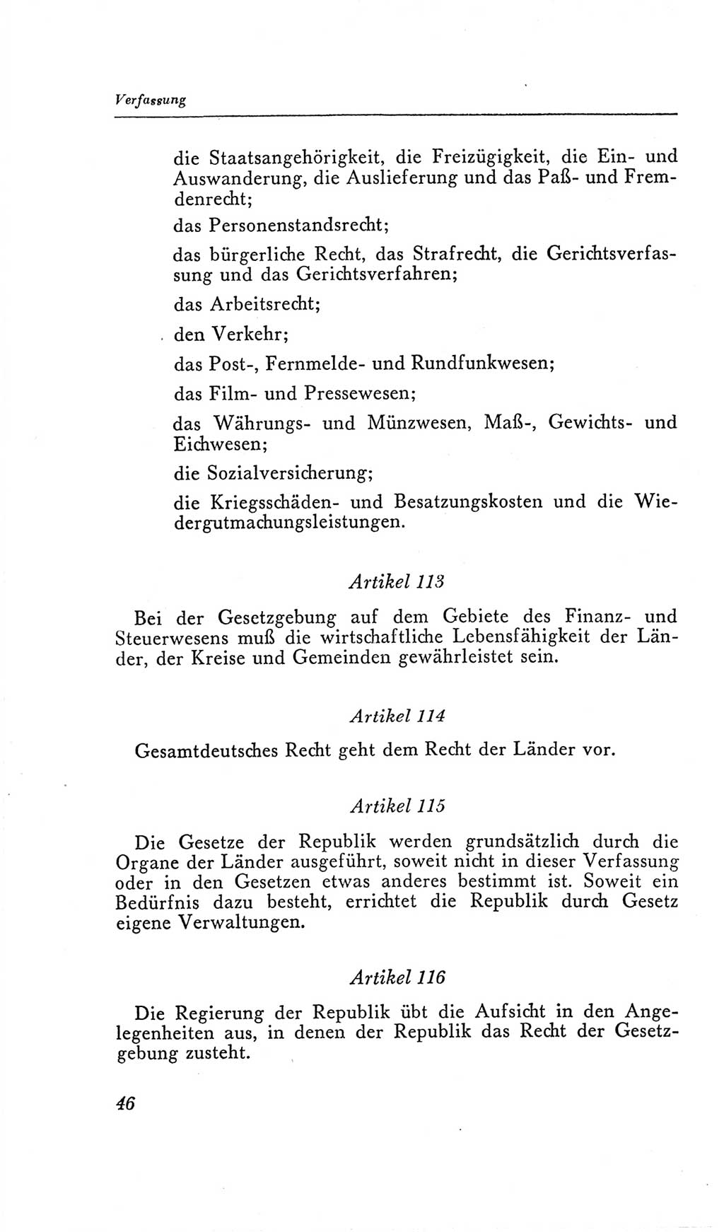 Handbuch der Volkskammer (VK) der Deutschen Demokratischen Republik (DDR), 2. Wahlperiode 1954-1958, Seite 46 (Hdb. VK. DDR, 2. WP. 1954-1958, S. 46)