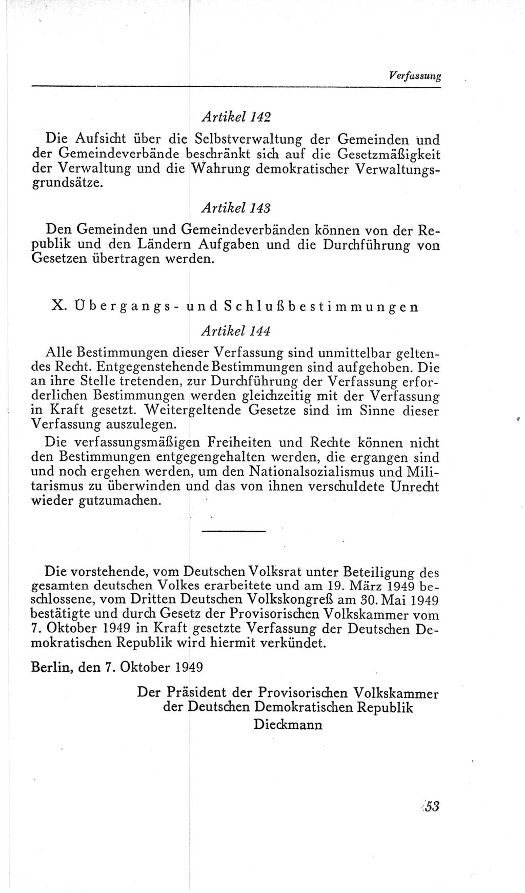 Handbuch der Volkskammer (VK) der Deutschen Demokratischen Republik (DDR), 2. Wahlperiode 1954-1958, Seite 53 (Hdb. VK. DDR, 2. WP. 1954-1958, S. 53)
