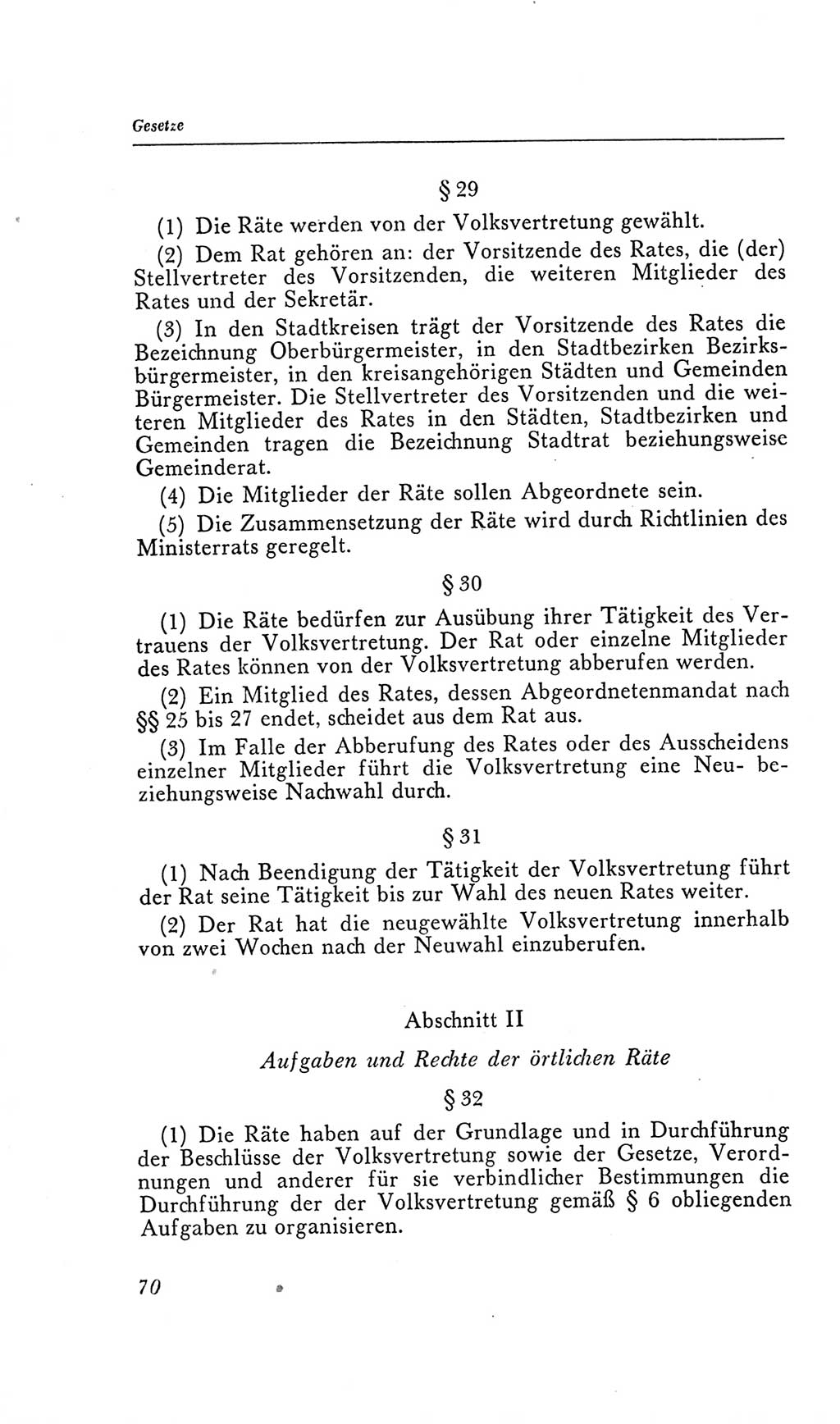 Handbuch der Volkskammer (VK) der Deutschen Demokratischen Republik (DDR), 2. Wahlperiode 1954-1958, Seite 70 (Hdb. VK. DDR, 2. WP. 1954-1958, S. 70)