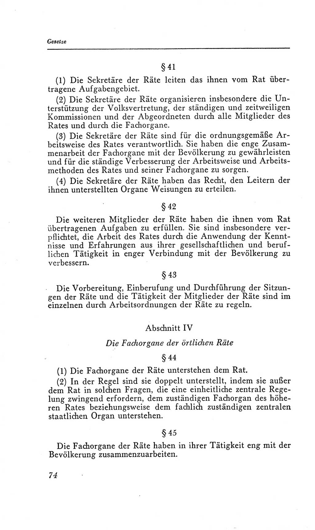 Handbuch der Volkskammer (VK) der Deutschen Demokratischen Republik (DDR), 2. Wahlperiode 1954-1958, Seite 74 (Hdb. VK. DDR, 2. WP. 1954-1958, S. 74)