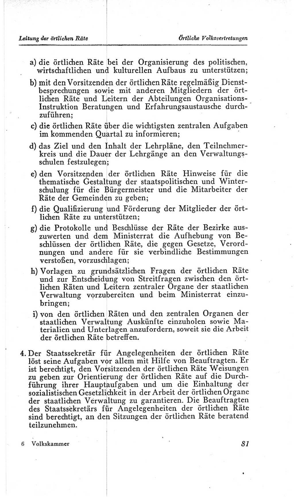 Handbuch der Volkskammer (VK) der Deutschen Demokratischen Republik (DDR), 2. Wahlperiode 1954-1958, Seite 81 (Hdb. VK. DDR, 2. WP. 1954-1958, S. 81)