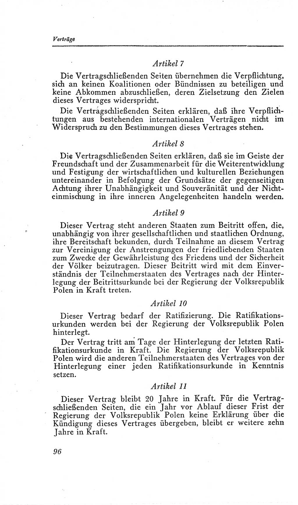 Handbuch der Volkskammer (VK) der Deutschen Demokratischen Republik (DDR), 2. Wahlperiode 1954-1958, Seite 96 (Hdb. VK. DDR, 2. WP. 1954-1958, S. 96)