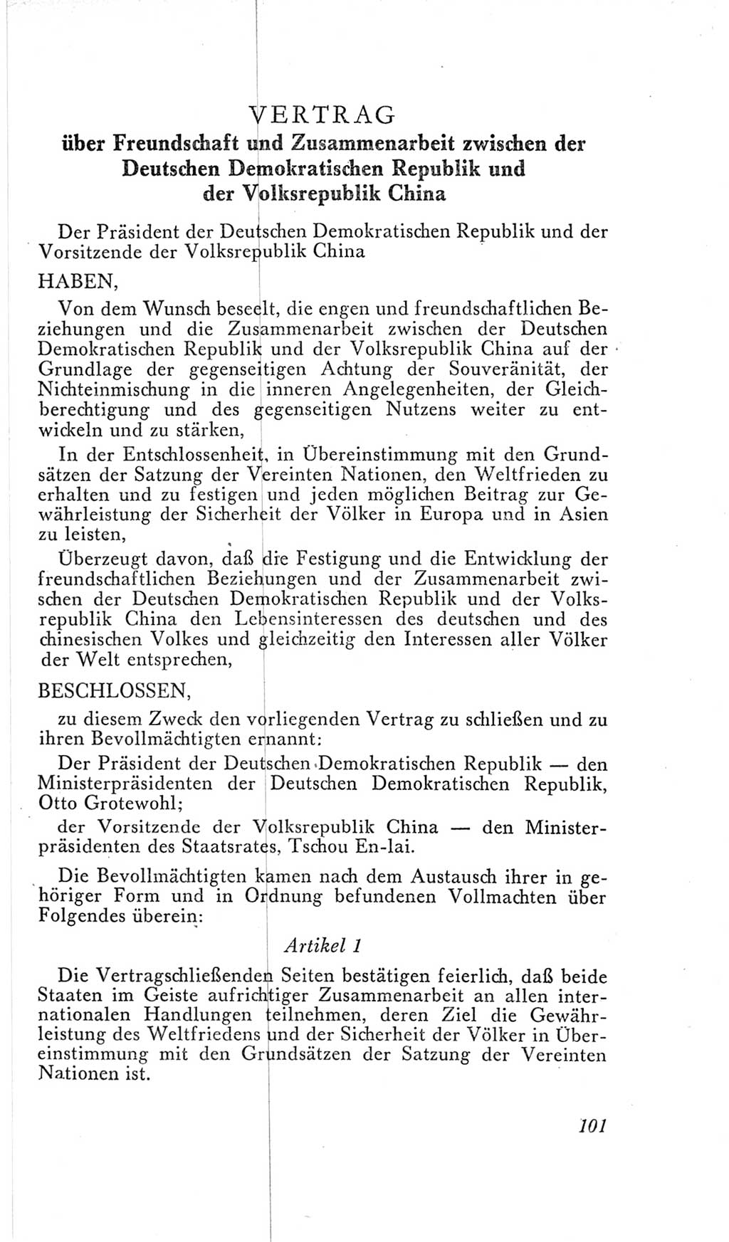 Handbuch der Volkskammer (VK) der Deutschen Demokratischen Republik (DDR), 2. Wahlperiode 1954-1958, Seite 101 (Hdb. VK. DDR, 2. WP. 1954-1958, S. 101)