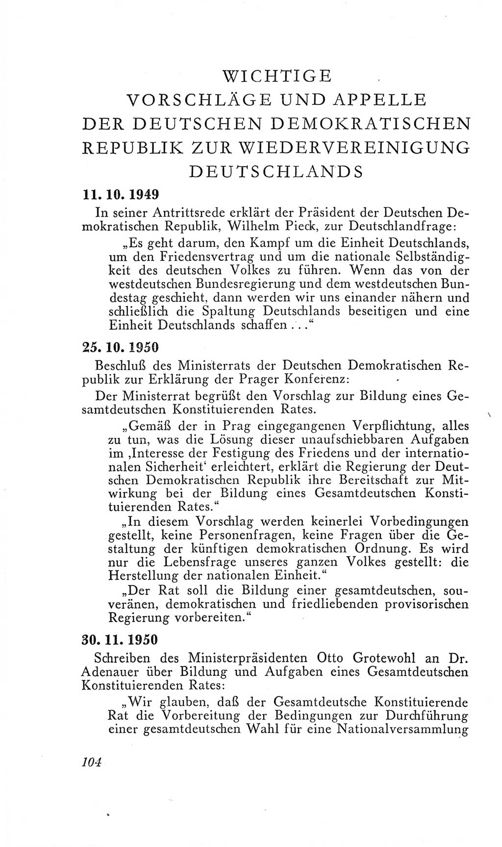 Handbuch der Volkskammer (VK) der Deutschen Demokratischen Republik (DDR), 2. Wahlperiode 1954-1958, Seite 104 (Hdb. VK. DDR, 2. WP. 1954-1958, S. 104)