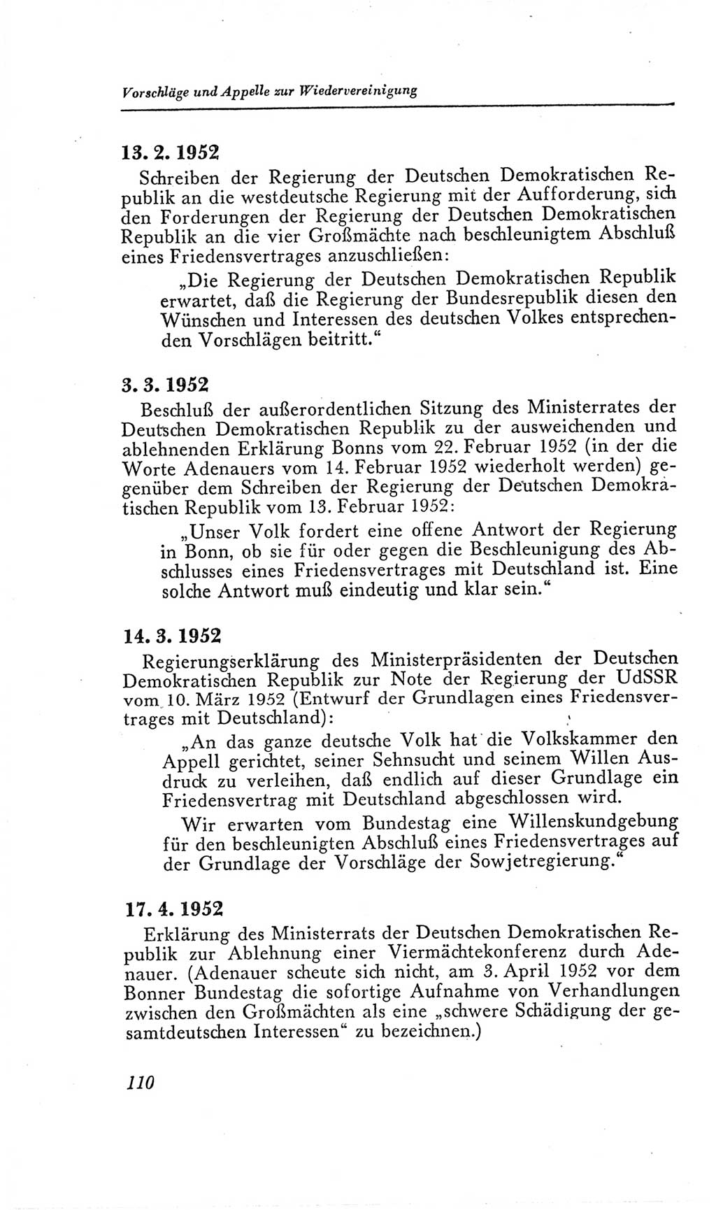 Handbuch der Volkskammer (VK) der Deutschen Demokratischen Republik (DDR), 2. Wahlperiode 1954-1958, Seite 110 (Hdb. VK. DDR, 2. WP. 1954-1958, S. 110)