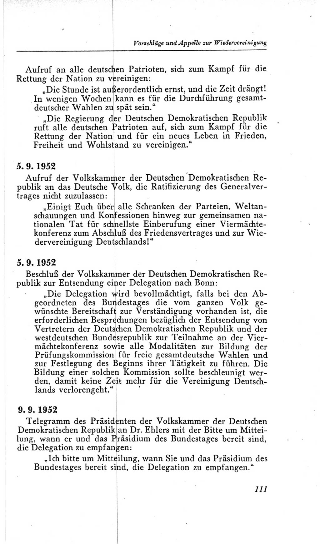 Handbuch der Volkskammer (VK) der Deutschen Demokratischen Republik (DDR), 2. Wahlperiode 1954-1958, Seite 111 (Hdb. VK. DDR, 2. WP. 1954-1958, S. 111)