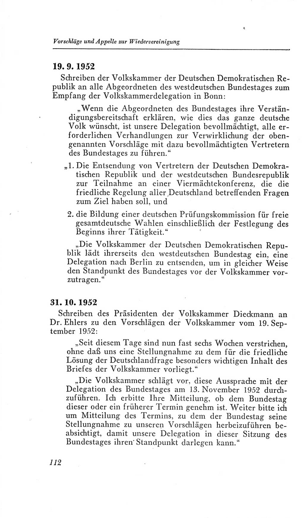 Handbuch der Volkskammer (VK) der Deutschen Demokratischen Republik (DDR), 2. Wahlperiode 1954-1958, Seite 112 (Hdb. VK. DDR, 2. WP. 1954-1958, S. 112)