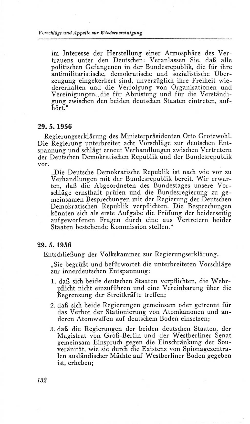 Handbuch der Volkskammer (VK) der Deutschen Demokratischen Republik (DDR), 2. Wahlperiode 1954-1958, Seite 132 (Hdb. VK. DDR, 2. WP. 1954-1958, S. 132)