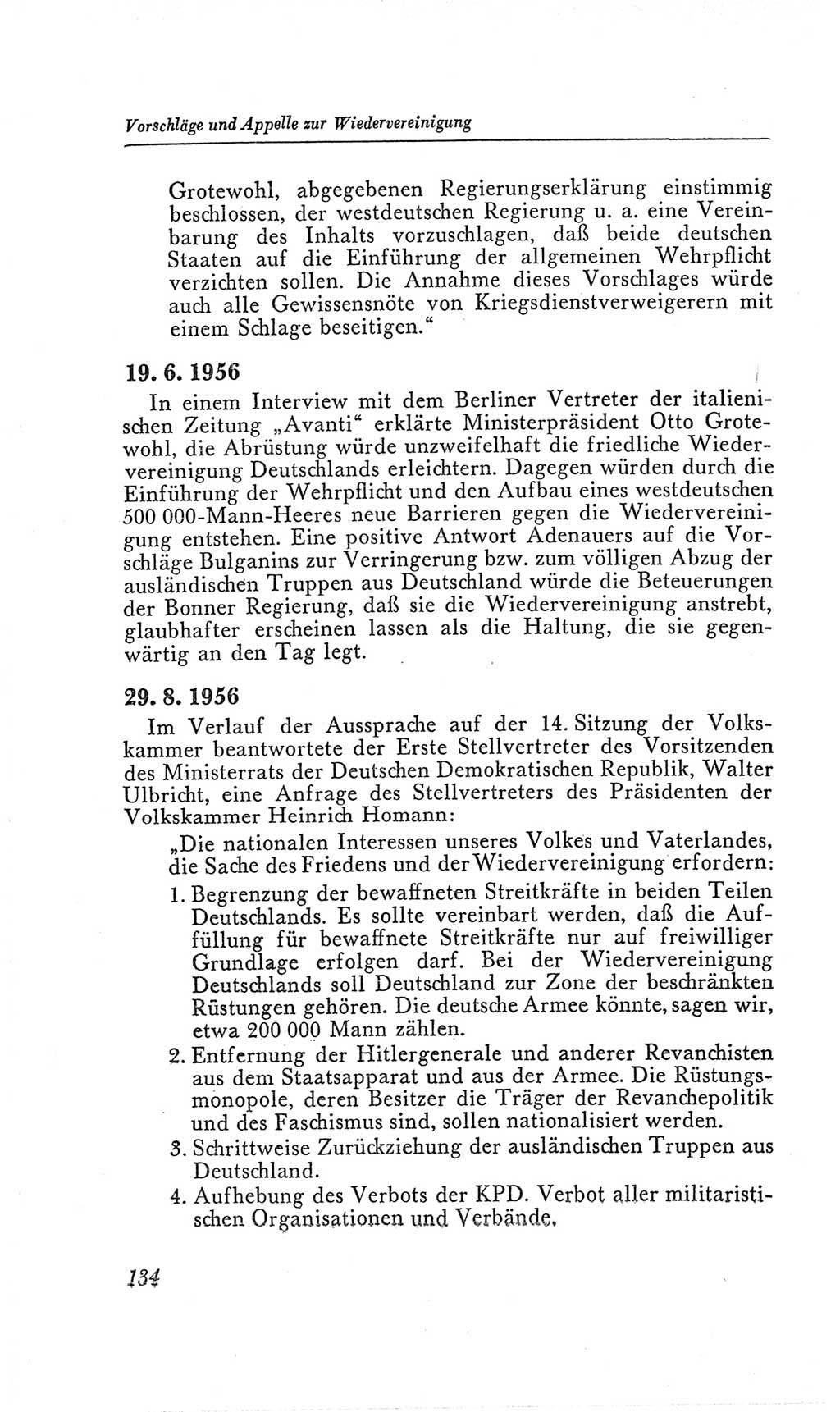 Handbuch der Volkskammer (VK) der Deutschen Demokratischen Republik (DDR), 2. Wahlperiode 1954-1958, Seite 134 (Hdb. VK. DDR, 2. WP. 1954-1958, S. 134)