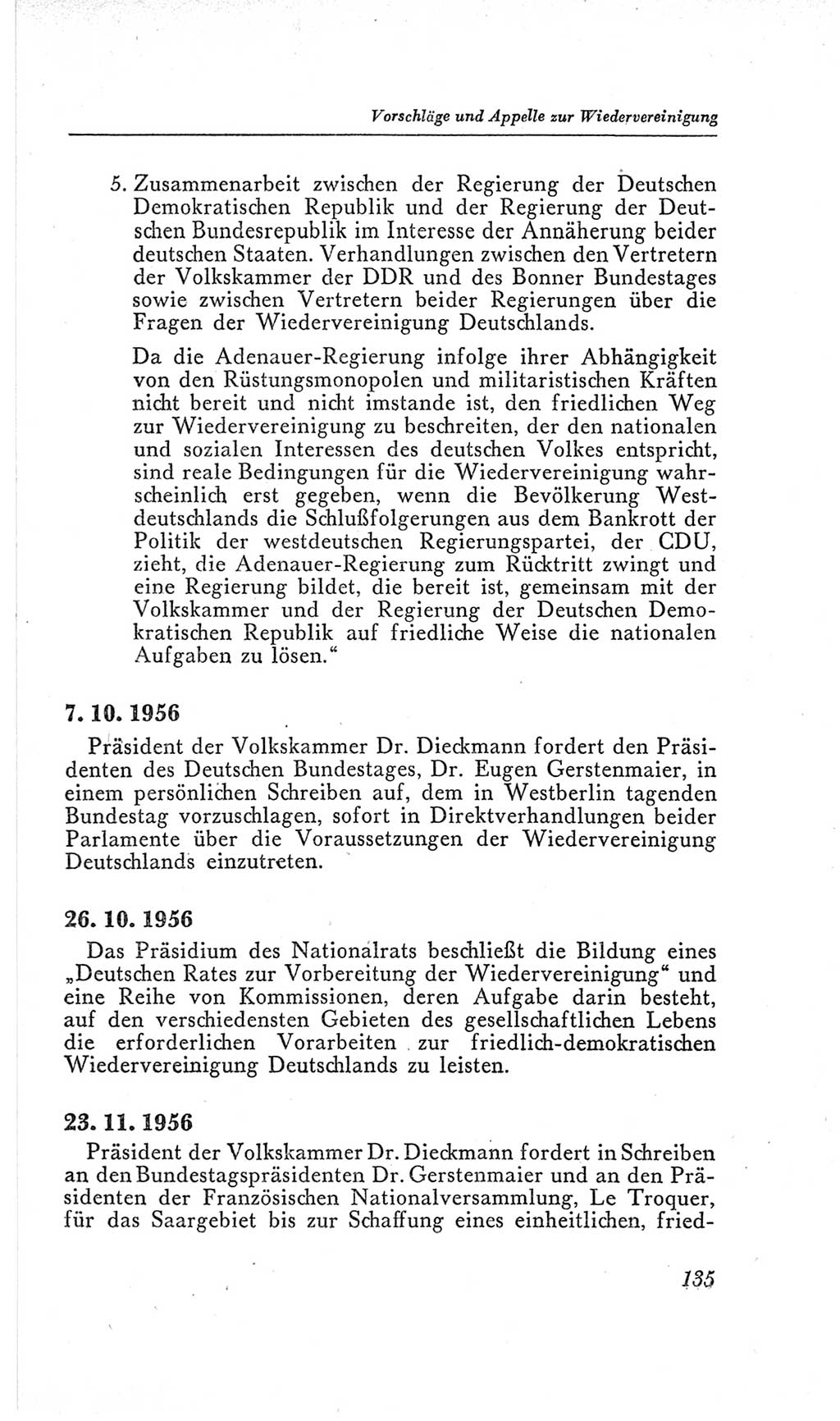 Handbuch der Volkskammer (VK) der Deutschen Demokratischen Republik (DDR), 2. Wahlperiode 1954-1958, Seite 135 (Hdb. VK. DDR, 2. WP. 1954-1958, S. 135)