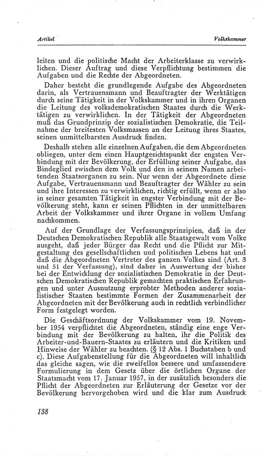 Handbuch der Volkskammer (VK) der Deutschen Demokratischen Republik (DDR), 2. Wahlperiode 1954-1958, Seite 138 (Hdb. VK. DDR, 2. WP. 1954-1958, S. 138)