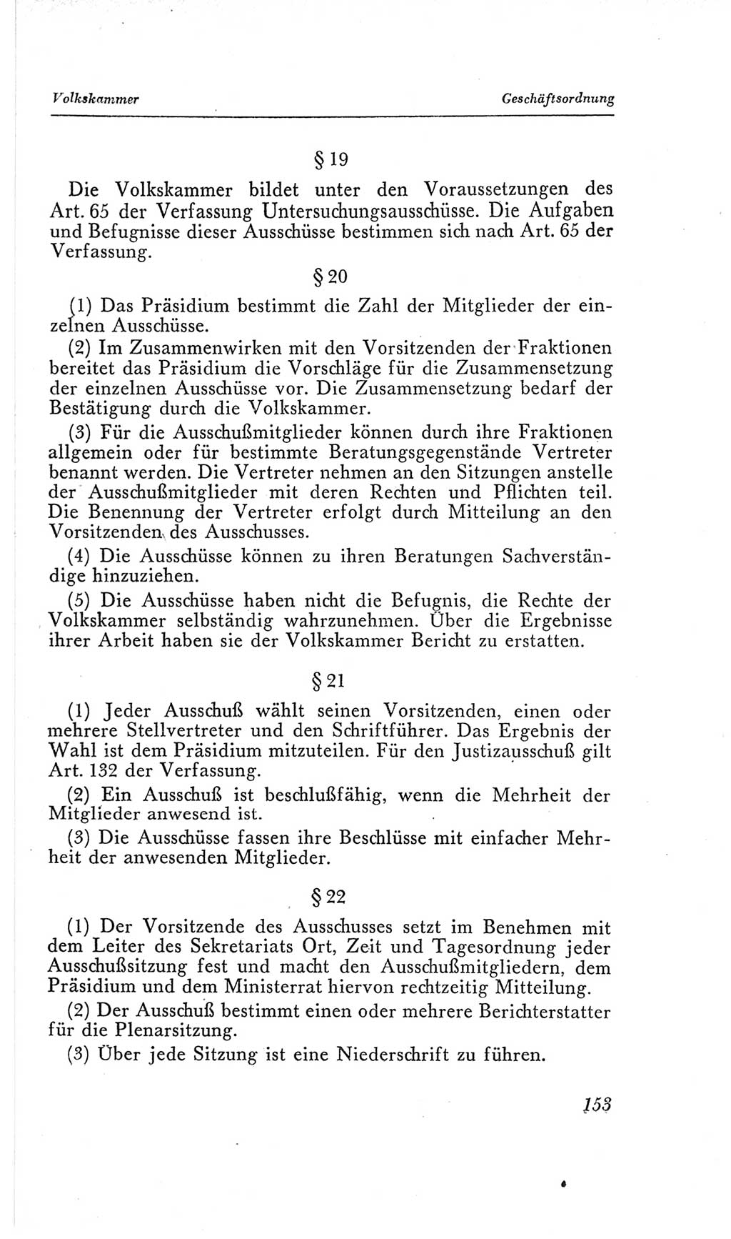 Handbuch der Volkskammer (VK) der Deutschen Demokratischen Republik (DDR), 2. Wahlperiode 1954-1958, Seite 153 (Hdb. VK. DDR, 2. WP. 1954-1958, S. 153)