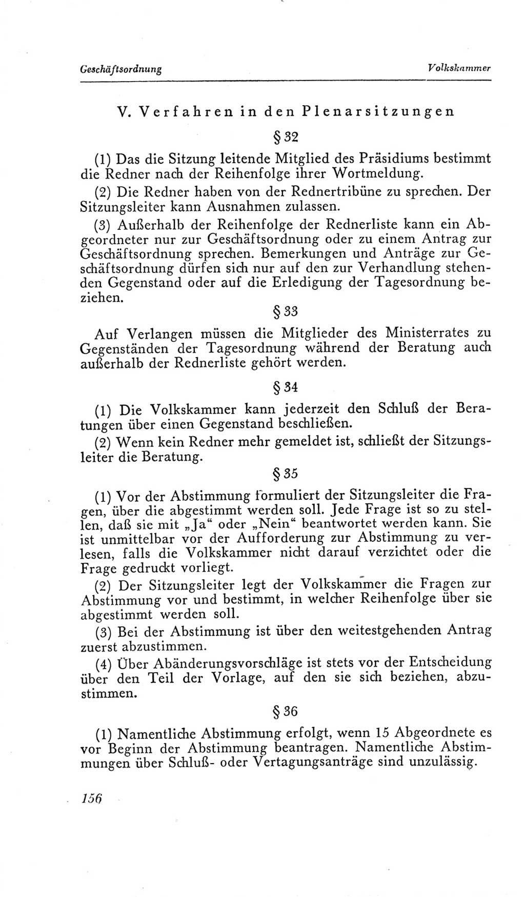 Handbuch der Volkskammer (VK) der Deutschen Demokratischen Republik (DDR), 2. Wahlperiode 1954-1958, Seite 156 (Hdb. VK. DDR, 2. WP. 1954-1958, S. 156)