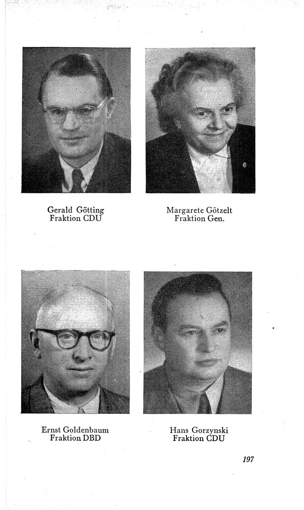 Handbuch der Volkskammer (VK) der Deutschen Demokratischen Republik (DDR), 2. Wahlperiode 1954-1958, Seite 197 (Hdb. VK. DDR, 2. WP. 1954-1958, S. 197)