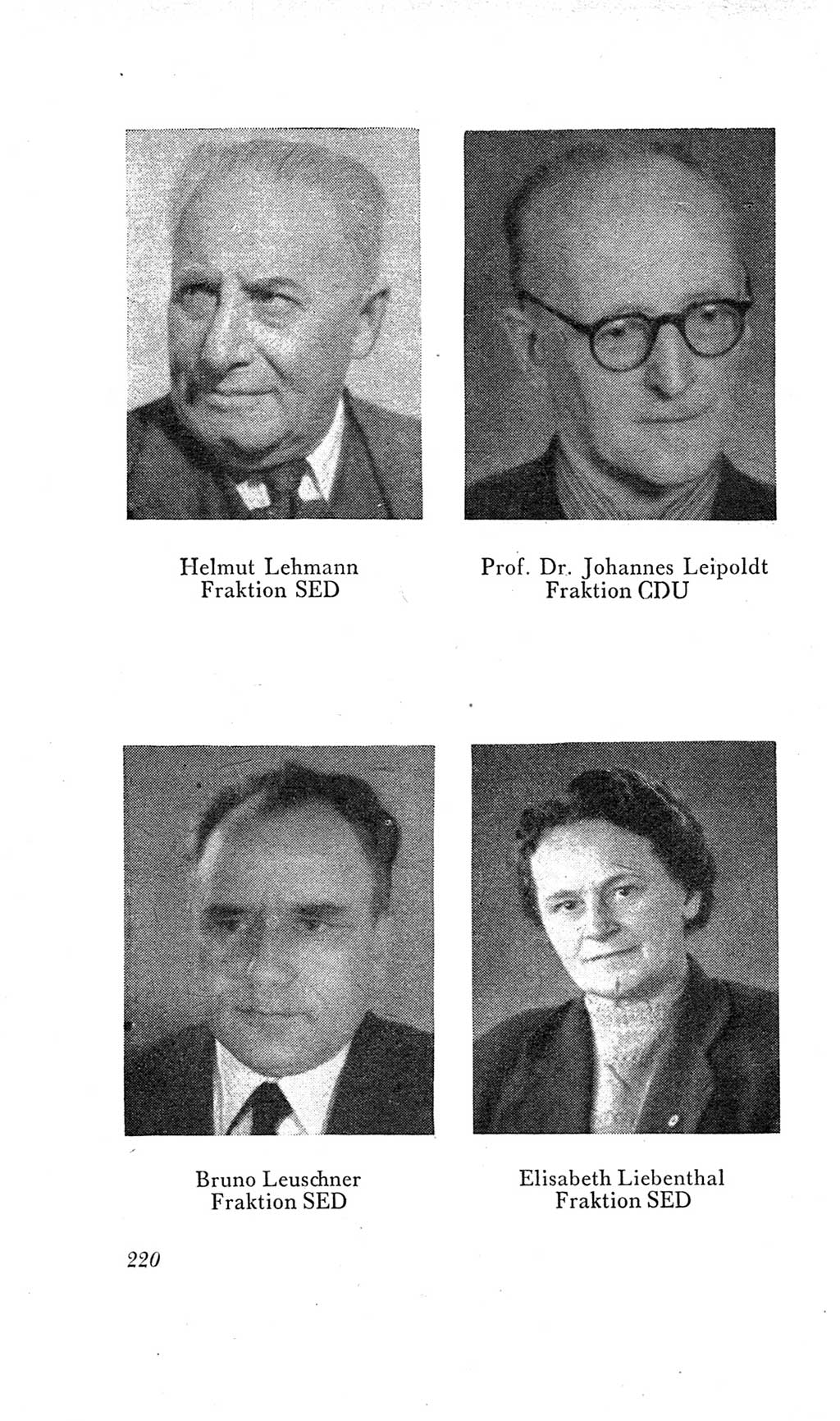 Handbuch der Volkskammer (VK) der Deutschen Demokratischen Republik (DDR), 2. Wahlperiode 1954-1958, Seite 220 (Hdb. VK. DDR, 2. WP. 1954-1958, S. 220)