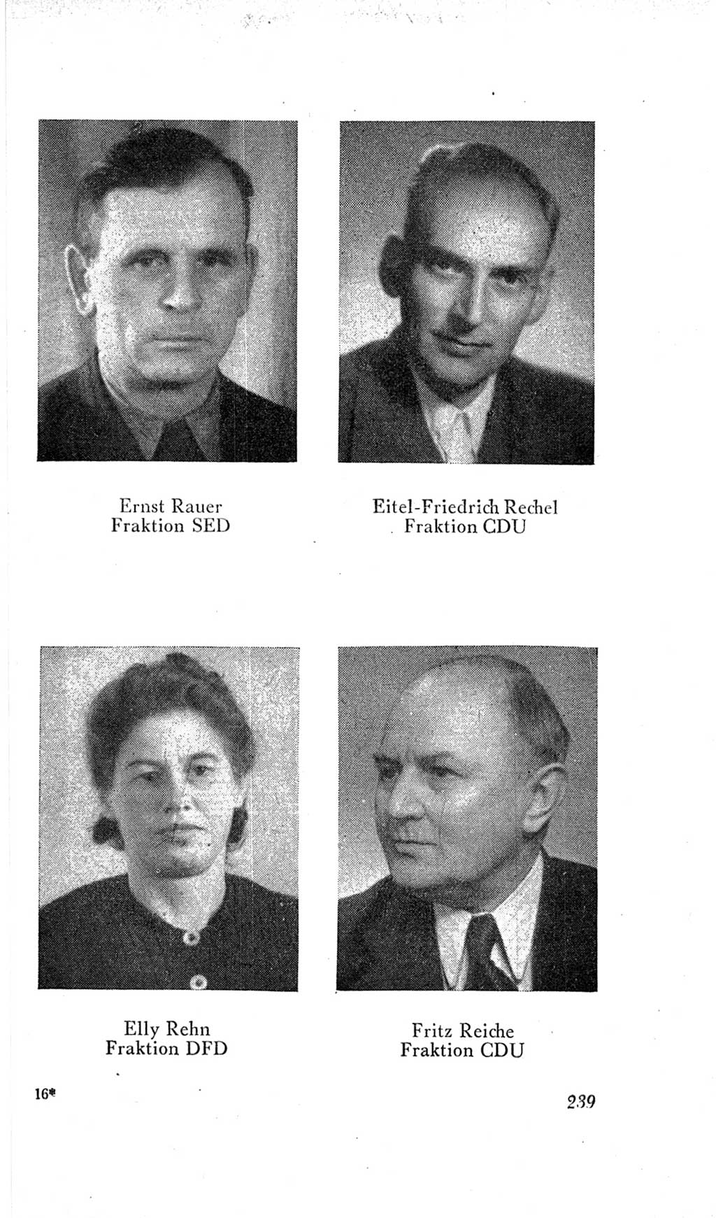 Handbuch der Volkskammer (VK) der Deutschen Demokratischen Republik (DDR), 2. Wahlperiode 1954-1958, Seite 239 (Hdb. VK. DDR, 2. WP. 1954-1958, S. 239)