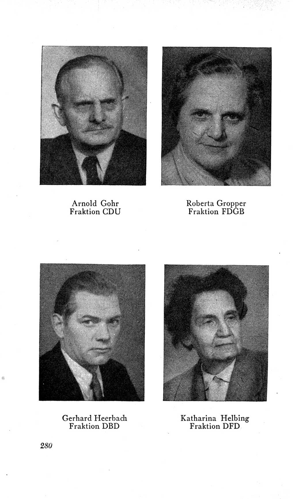 Handbuch der Volkskammer (VK) der Deutschen Demokratischen Republik (DDR), 2. Wahlperiode 1954-1958, Seite 280 (Hdb. VK. DDR, 2. WP. 1954-1958, S. 280)