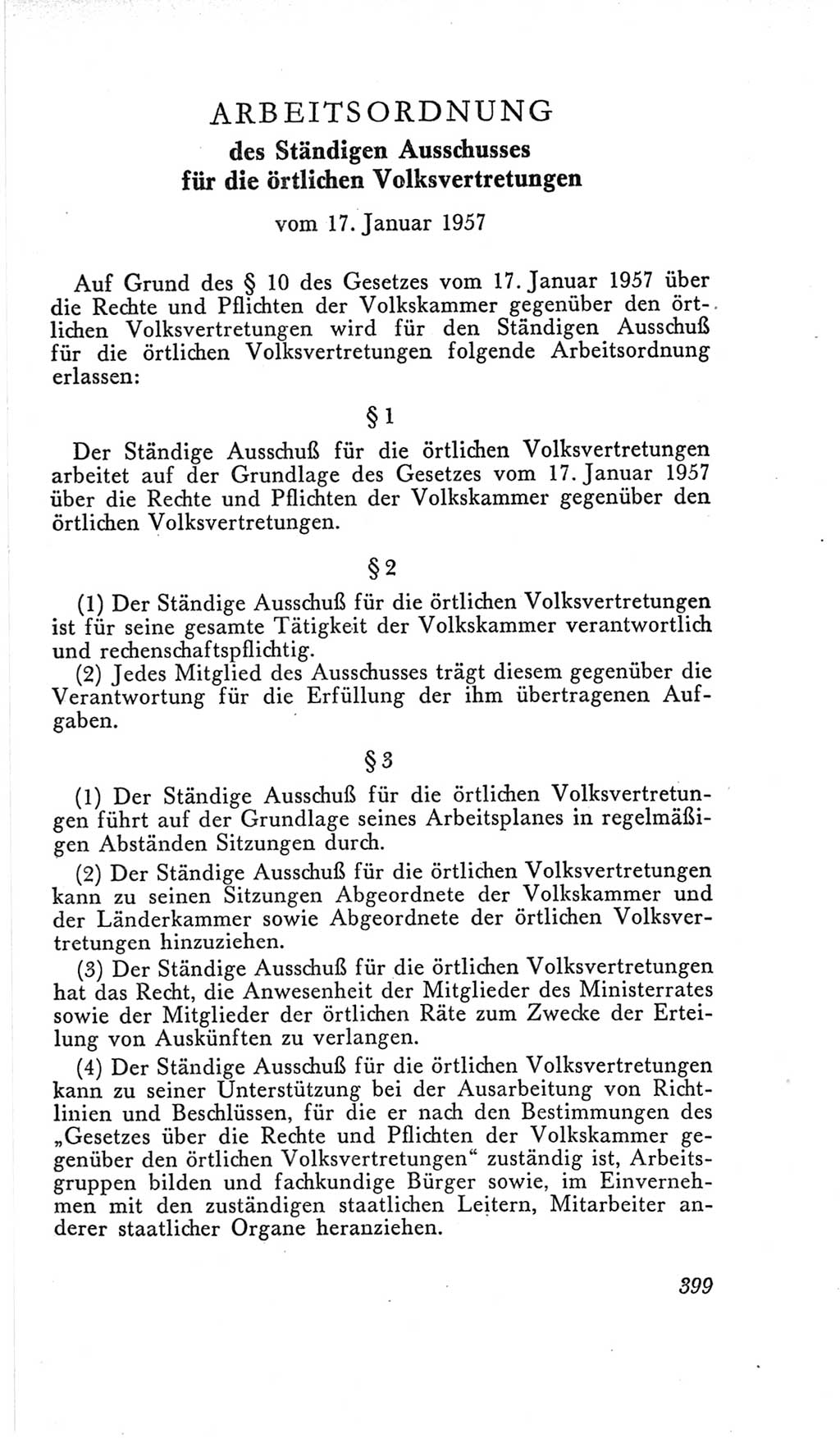 Handbuch der Volkskammer (VK) der Deutschen Demokratischen Republik (DDR), 2. Wahlperiode 1954-1958, Seite 399 (Hdb. VK. DDR, 2. WP. 1954-1958, S. 399)