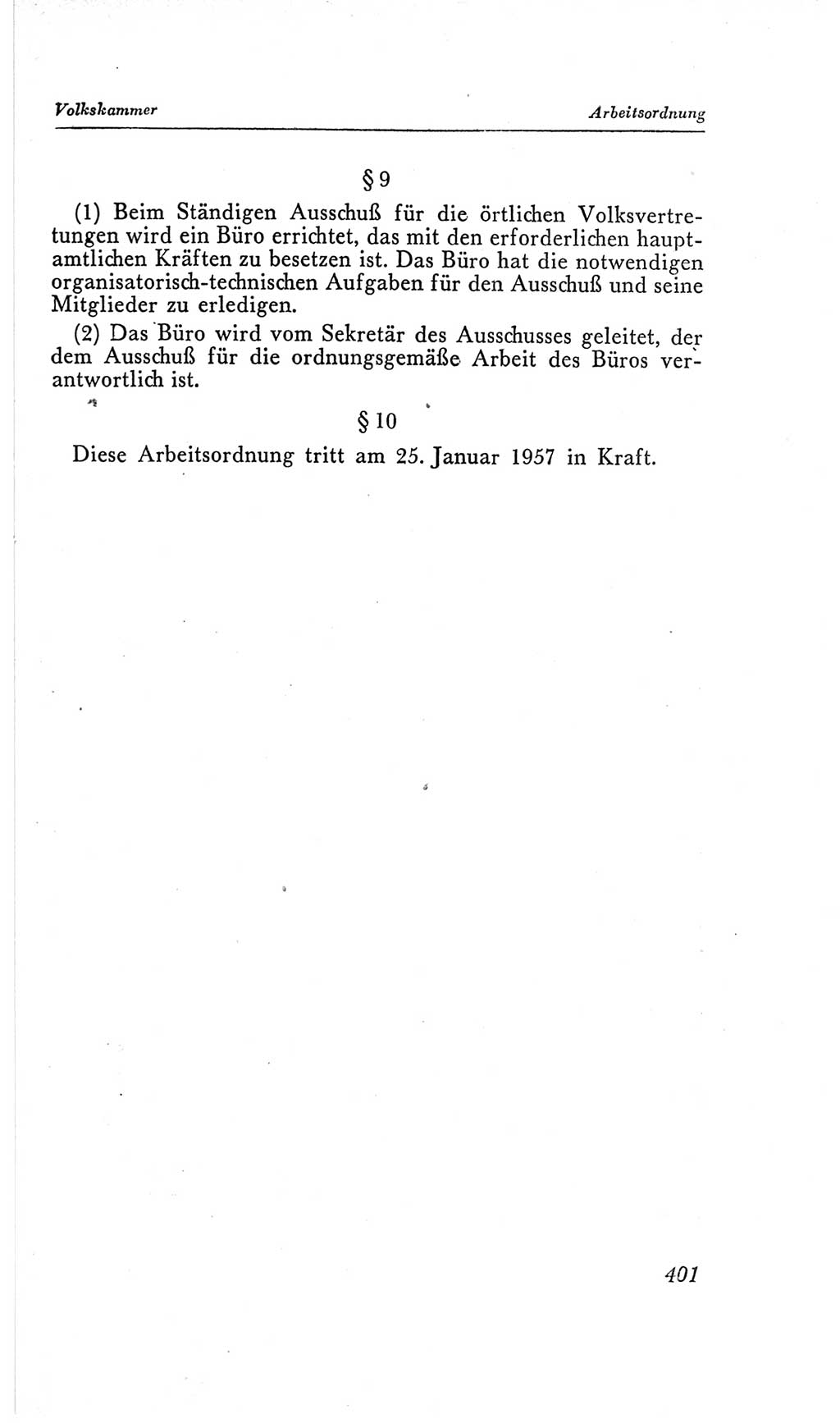 Handbuch der Volkskammer (VK) der Deutschen Demokratischen Republik (DDR), 2. Wahlperiode 1954-1958, Seite 401 (Hdb. VK. DDR, 2. WP. 1954-1958, S. 401)