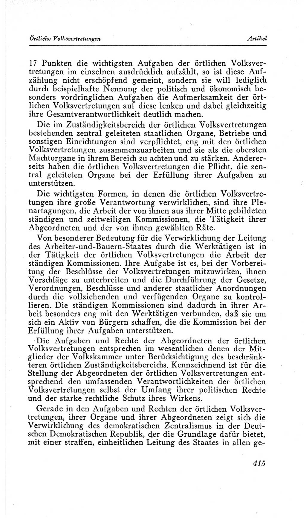 Handbuch der Volkskammer (VK) der Deutschen Demokratischen Republik (DDR), 2. Wahlperiode 1954-1958, Seite 415 (Hdb. VK. DDR, 2. WP. 1954-1958, S. 415)