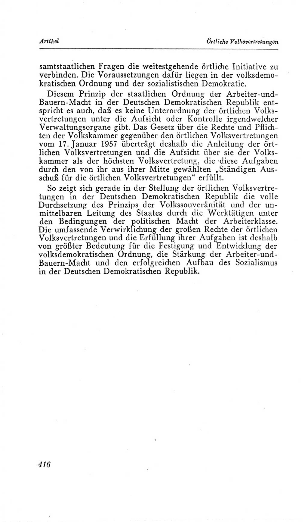 Handbuch der Volkskammer (VK) der Deutschen Demokratischen Republik (DDR), 2. Wahlperiode 1954-1958, Seite 416 (Hdb. VK. DDR, 2. WP. 1954-1958, S. 416)