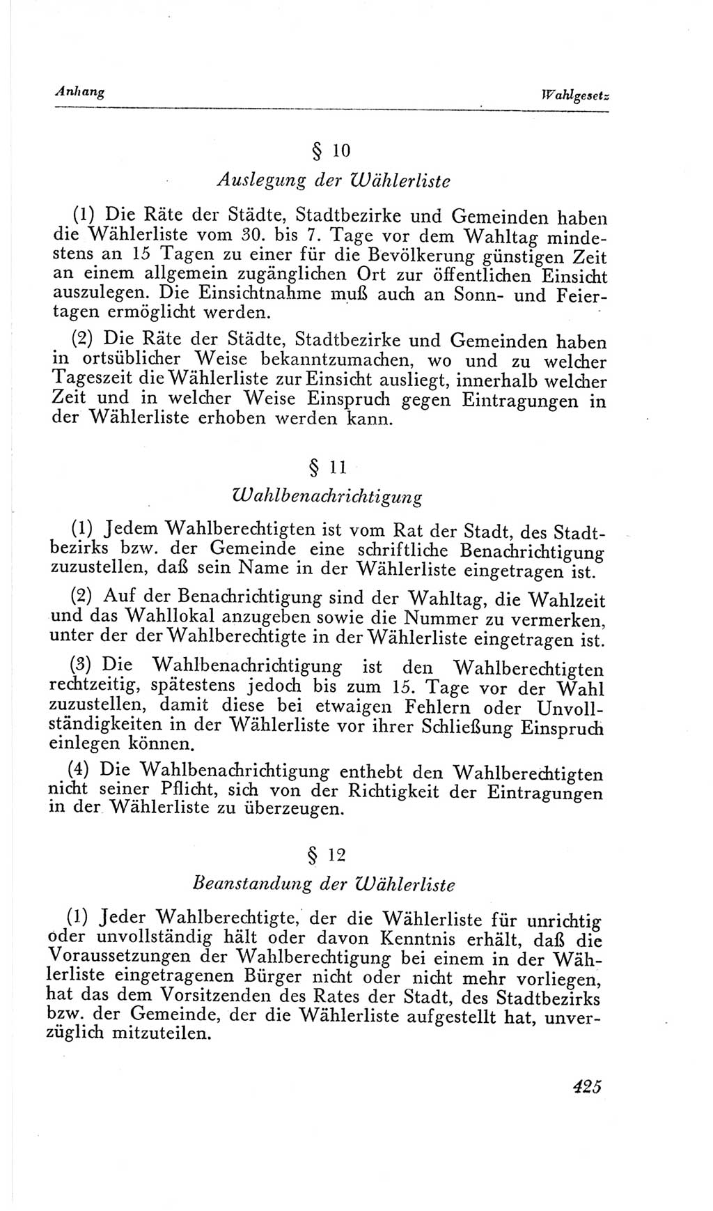 Handbuch der Volkskammer (VK) der Deutschen Demokratischen Republik (DDR), 2. Wahlperiode 1954-1958, Seite 425 (Hdb. VK. DDR, 2. WP. 1954-1958, S. 425)