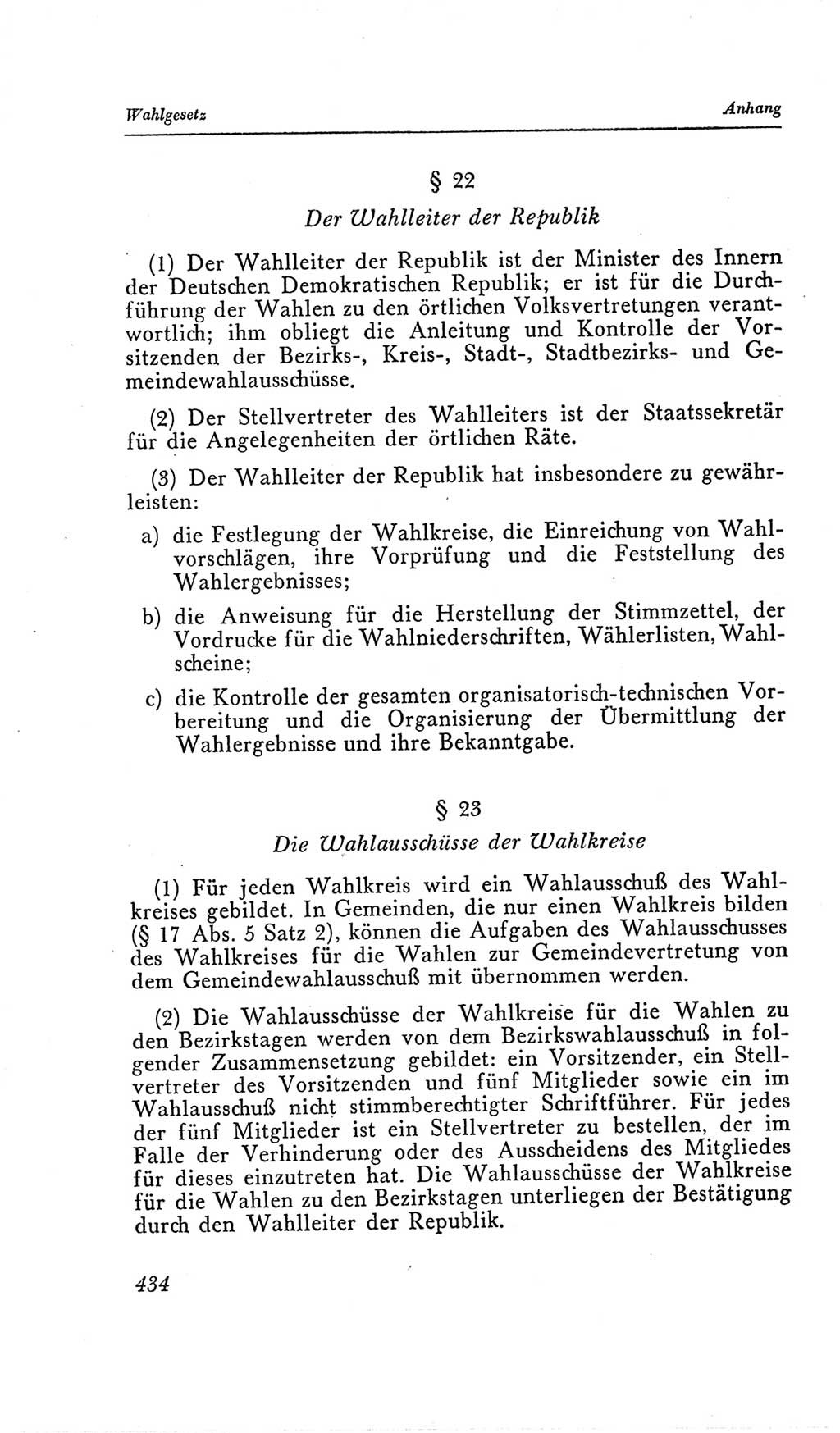 Handbuch der Volkskammer (VK) der Deutschen Demokratischen Republik (DDR), 2. Wahlperiode 1954-1958, Seite 434 (Hdb. VK. DDR, 2. WP. 1954-1958, S. 434)