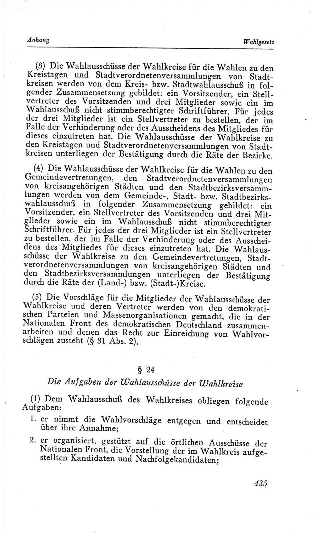 Handbuch der Volkskammer (VK) der Deutschen Demokratischen Republik (DDR), 2. Wahlperiode 1954-1958, Seite 435 (Hdb. VK. DDR, 2. WP. 1954-1958, S. 435)