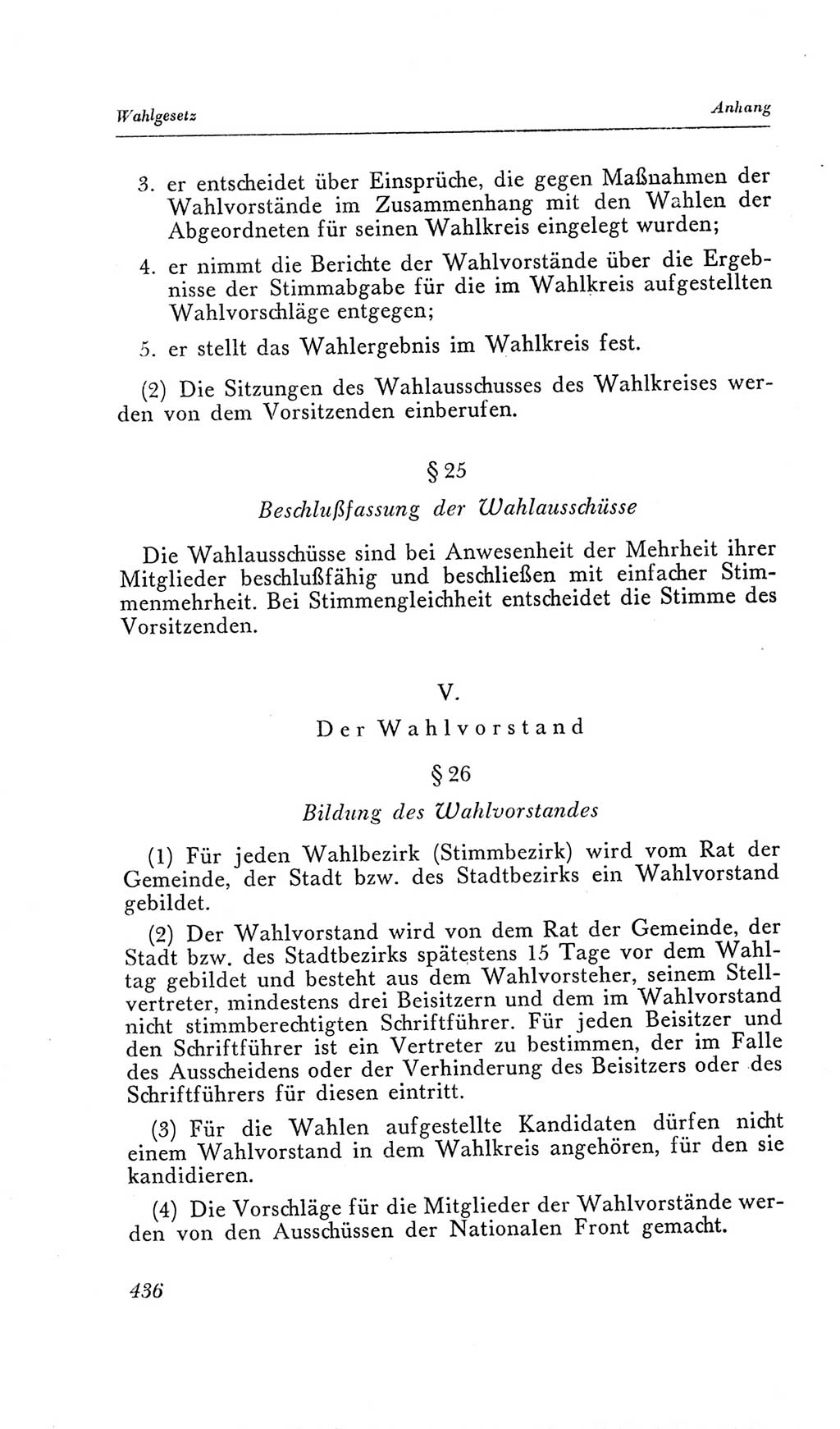 Handbuch der Volkskammer (VK) der Deutschen Demokratischen Republik (DDR), 2. Wahlperiode 1954-1958, Seite 436 (Hdb. VK. DDR, 2. WP. 1954-1958, S. 436)