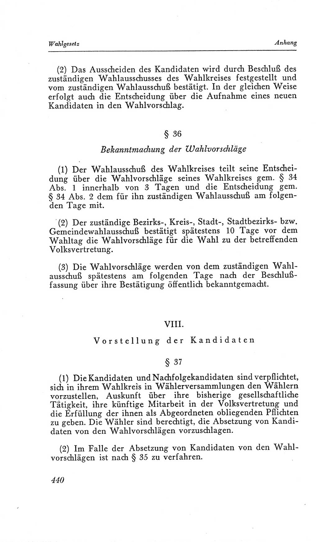 Handbuch der Volkskammer (VK) der Deutschen Demokratischen Republik (DDR), 2. Wahlperiode 1954-1958, Seite 440 (Hdb. VK. DDR, 2. WP. 1954-1958, S. 440)