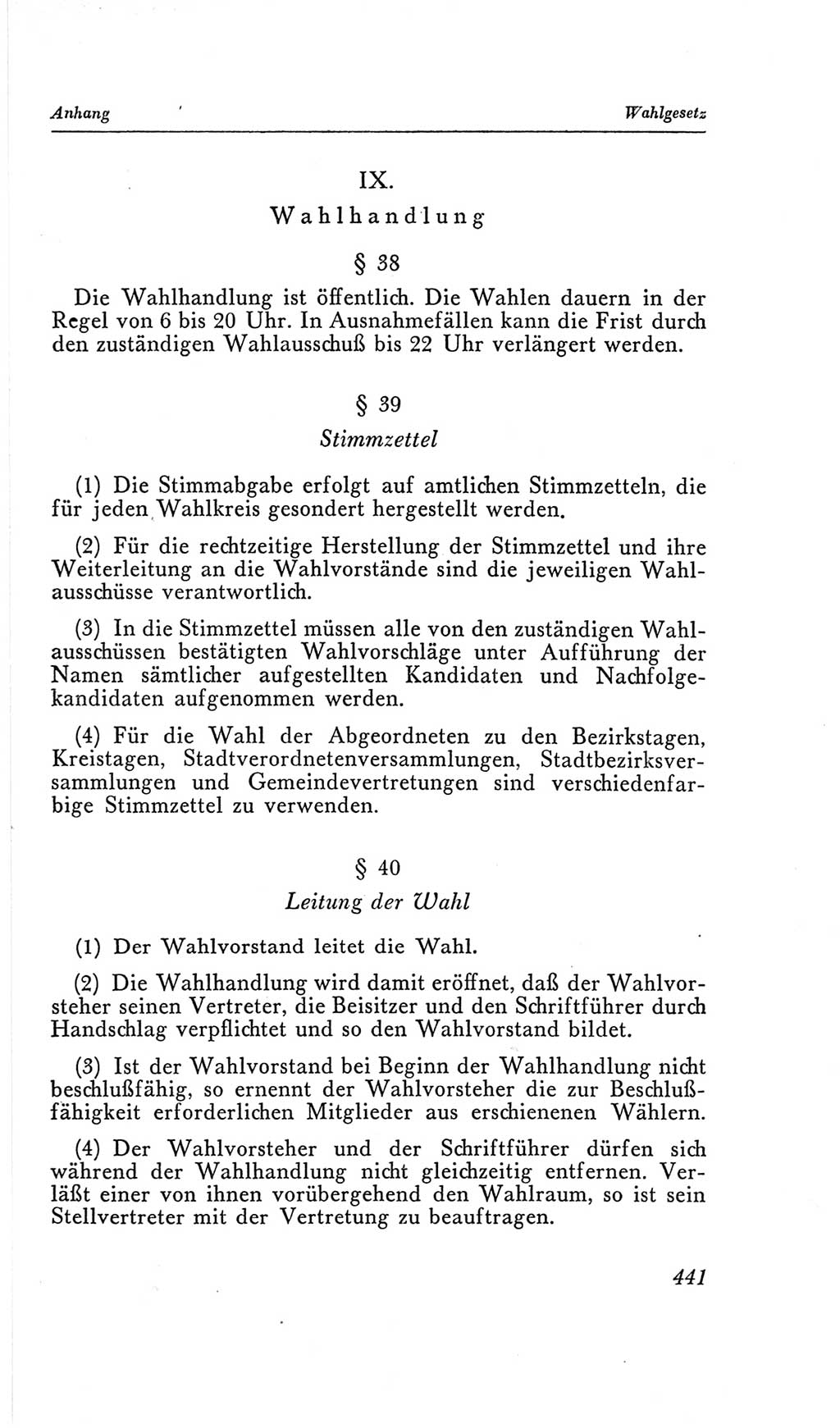 Handbuch der Volkskammer (VK) der Deutschen Demokratischen Republik (DDR), 2. Wahlperiode 1954-1958, Seite 441 (Hdb. VK. DDR, 2. WP. 1954-1958, S. 441)