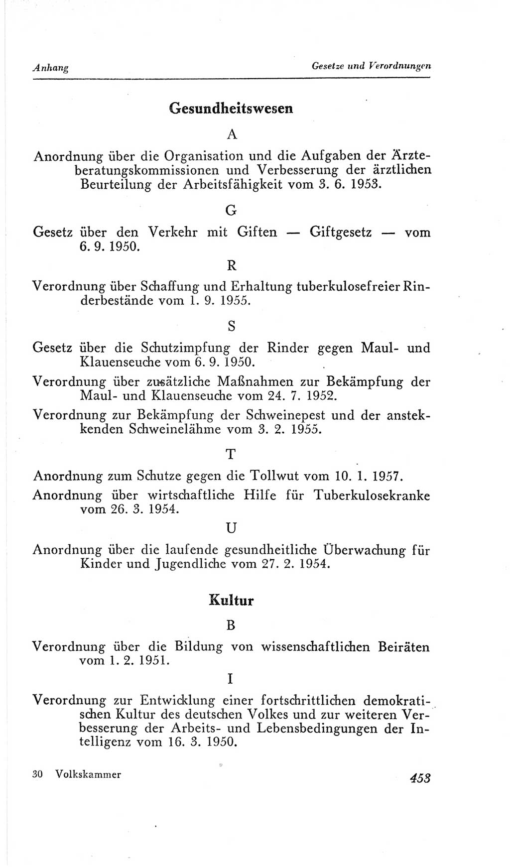Handbuch der Volkskammer (VK) der Deutschen Demokratischen Republik (DDR), 2. Wahlperiode 1954-1958, Seite 453 (Hdb. VK. DDR, 2. WP. 1954-1958, S. 453)