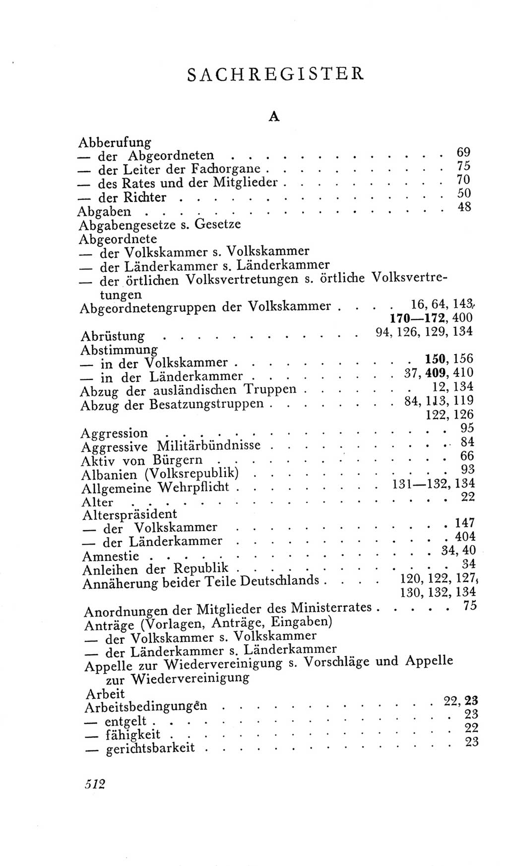 Handbuch der Volkskammer (VK) der Deutschen Demokratischen Republik (DDR), 2. Wahlperiode 1954-1958, Seite 512 (Hdb. VK. DDR, 2. WP. 1954-1958, S. 512)