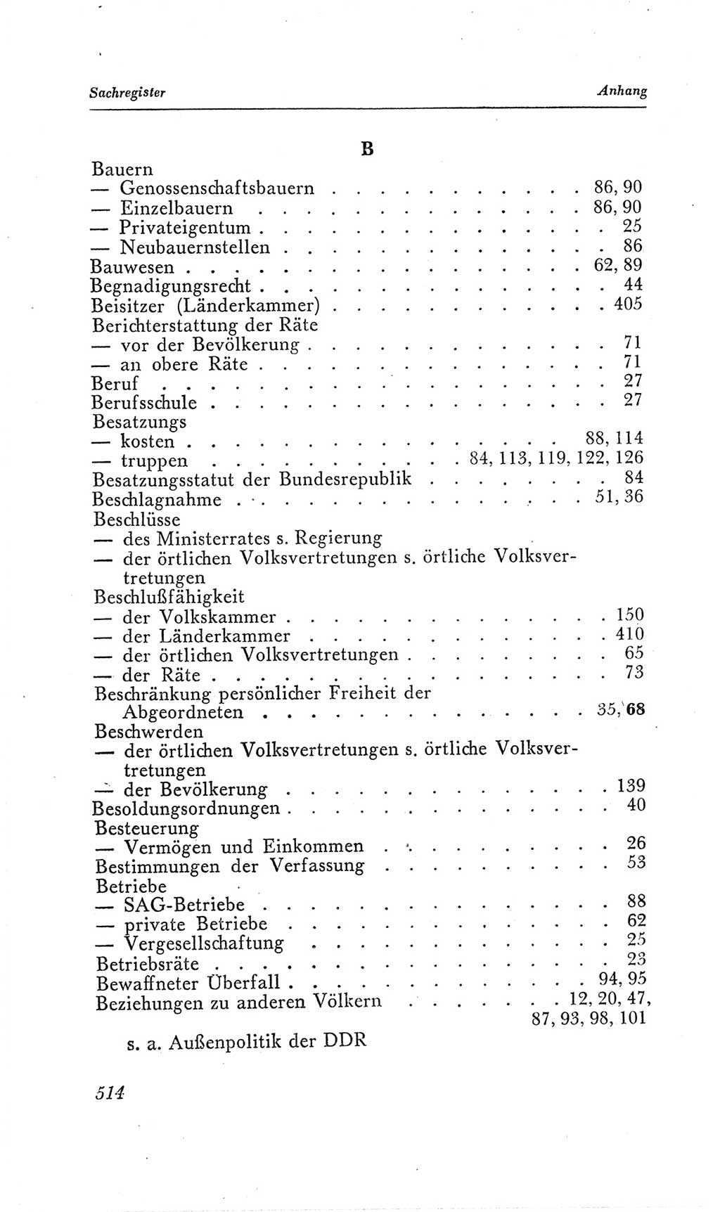 Handbuch der Volkskammer (VK) der Deutschen Demokratischen Republik (DDR), 2. Wahlperiode 1954-1958, Seite 514 (Hdb. VK. DDR, 2. WP. 1954-1958, S. 514)