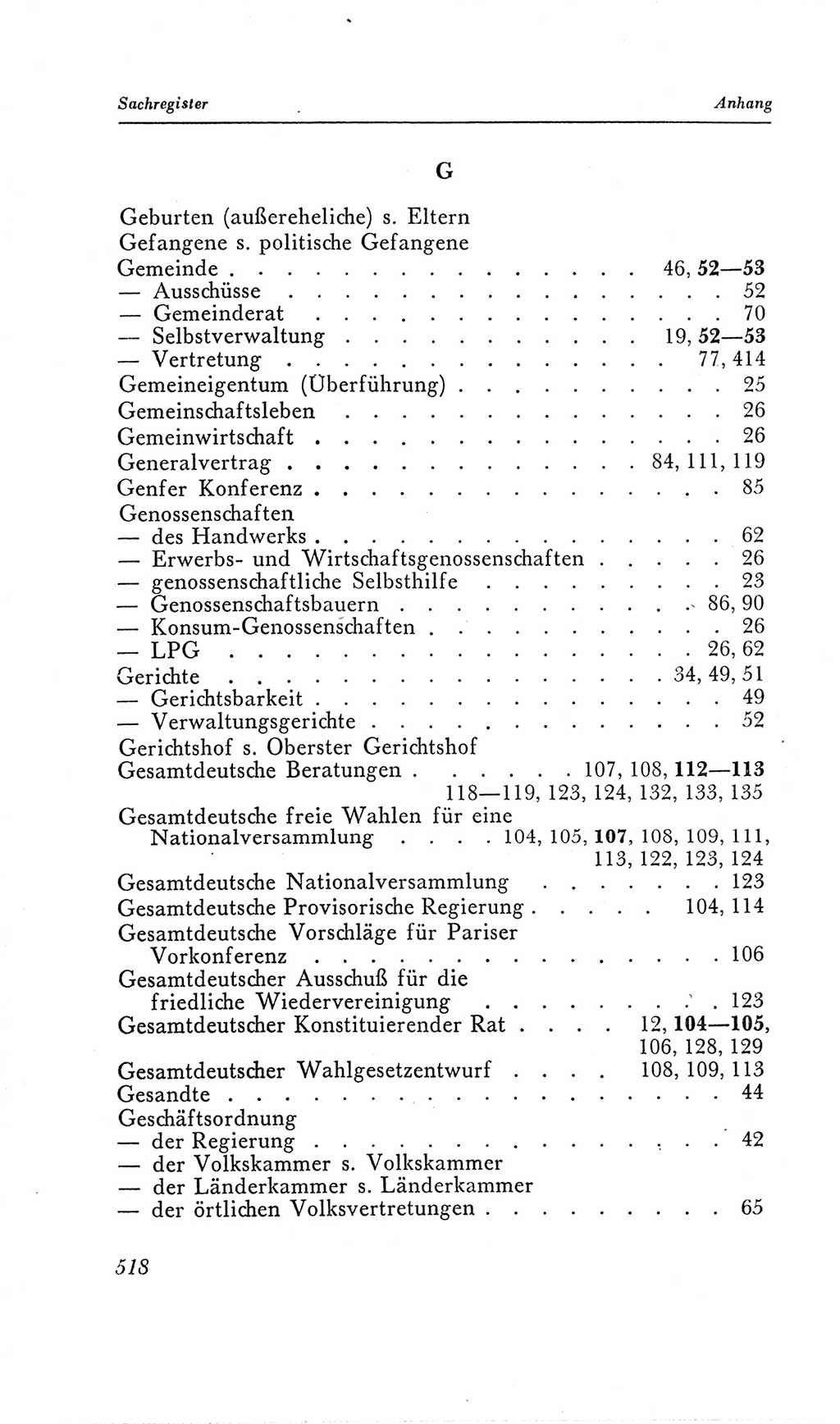Handbuch der Volkskammer (VK) der Deutschen Demokratischen Republik (DDR), 2. Wahlperiode 1954-1958, Seite 518 (Hdb. VK. DDR, 2. WP. 1954-1958, S. 518)