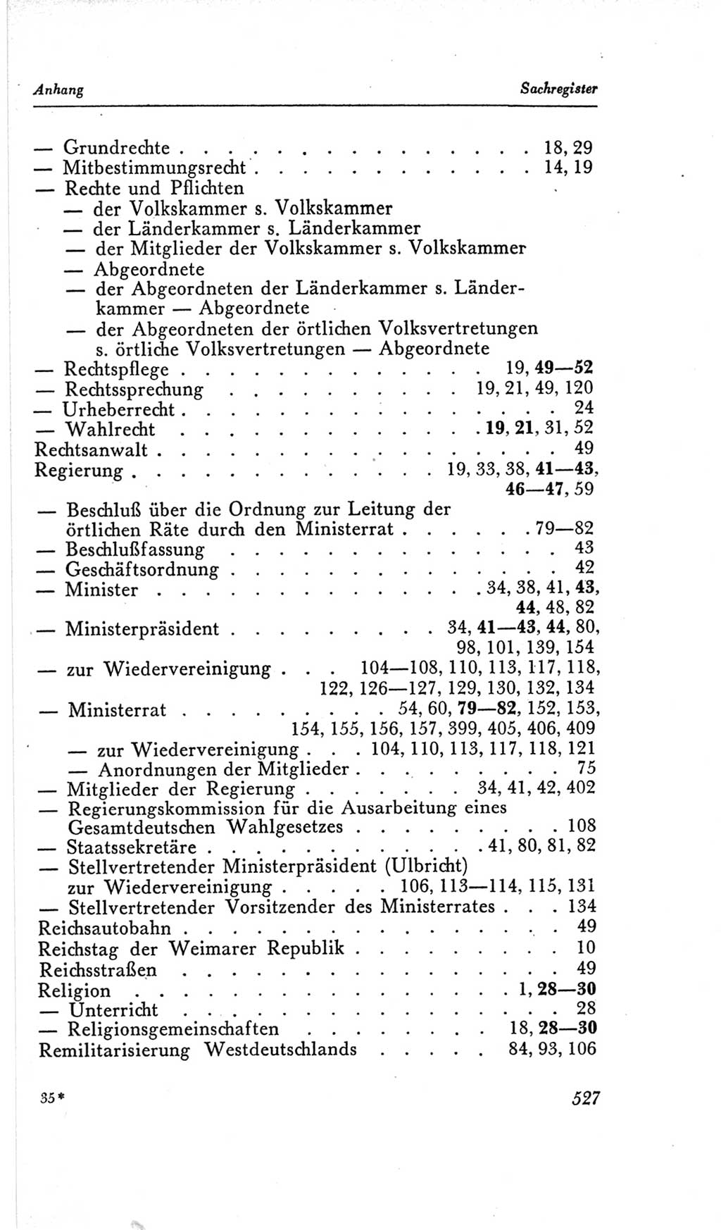 Handbuch der Volkskammer (VK) der Deutschen Demokratischen Republik (DDR), 2. Wahlperiode 1954-1958, Seite 527 (Hdb. VK. DDR, 2. WP. 1954-1958, S. 527)