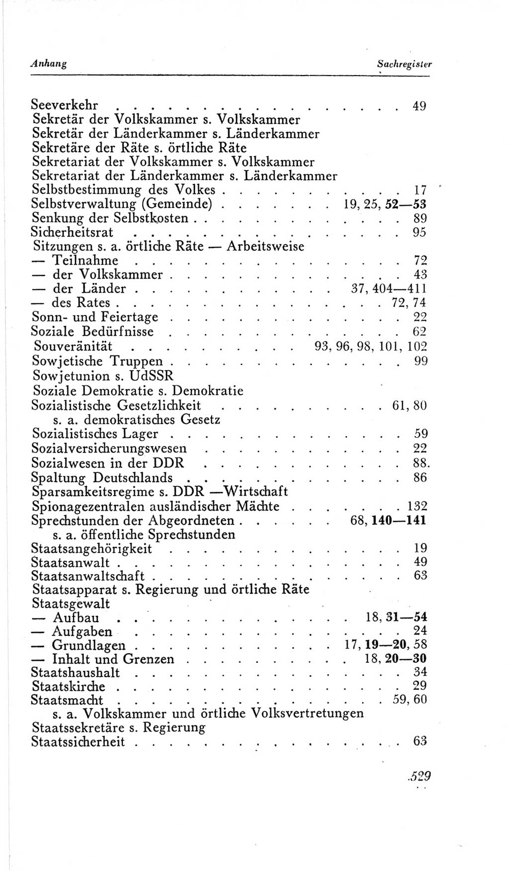 Handbuch der Volkskammer (VK) der Deutschen Demokratischen Republik (DDR), 2. Wahlperiode 1954-1958, Seite 529 (Hdb. VK. DDR, 2. WP. 1954-1958, S. 529)