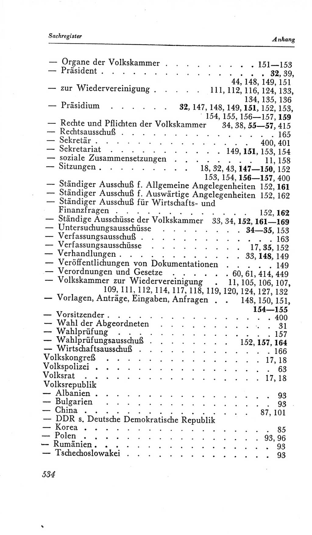 Handbuch der Volkskammer (VK) der Deutschen Demokratischen Republik (DDR), 2. Wahlperiode 1954-1958, Seite 534 (Hdb. VK. DDR, 2. WP. 1954-1958, S. 534)