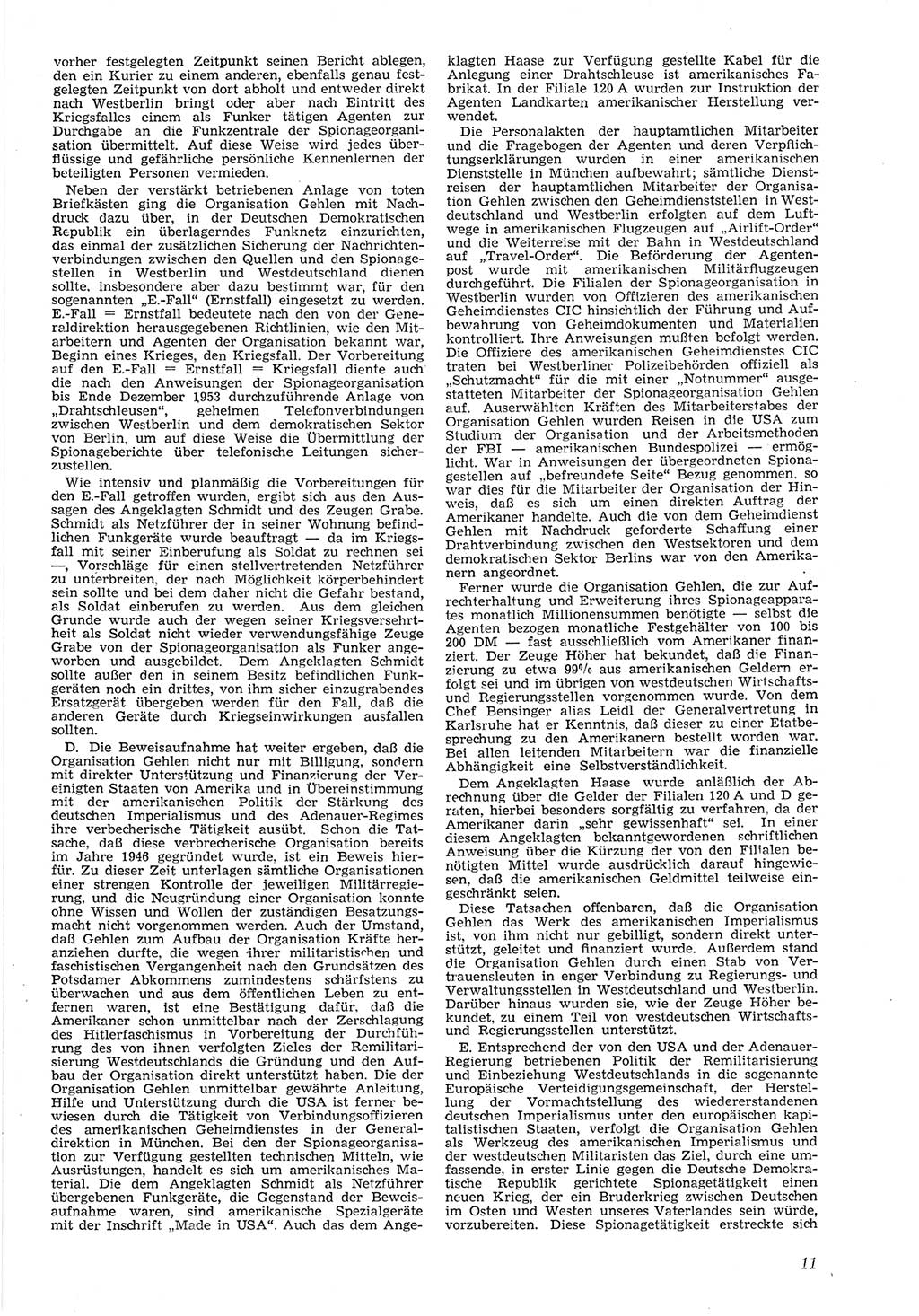 Neue Justiz (NJ), Zeitschrift für Recht und Rechtswissenschaft [Deutsche Demokratische Republik (DDR)], 8. Jahrgang 1954, Seite 11 (NJ DDR 1954, S. 11)