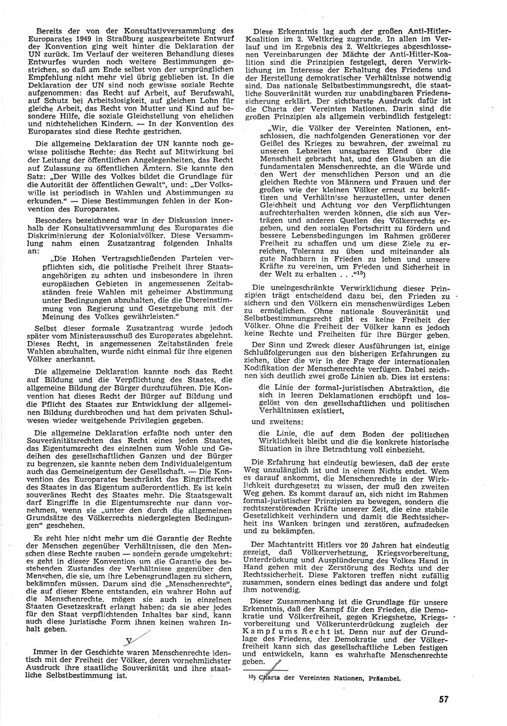 Neue Justiz (NJ), Zeitschrift für Recht und Rechtswissenschaft [Deutsche Demokratische Republik (DDR)], 8. Jahrgang 1954, Seite 57 (NJ DDR 1954, S. 57)