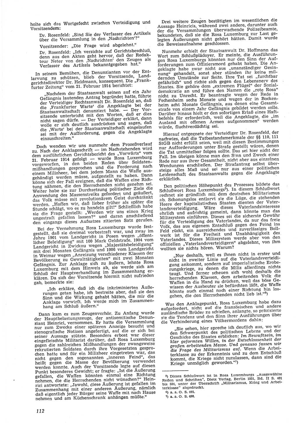 Neue Justiz (NJ), Zeitschrift für Recht und Rechtswissenschaft [Deutsche Demokratische Republik (DDR)], 8. Jahrgang 1954, Seite 112 (NJ DDR 1954, S. 112)