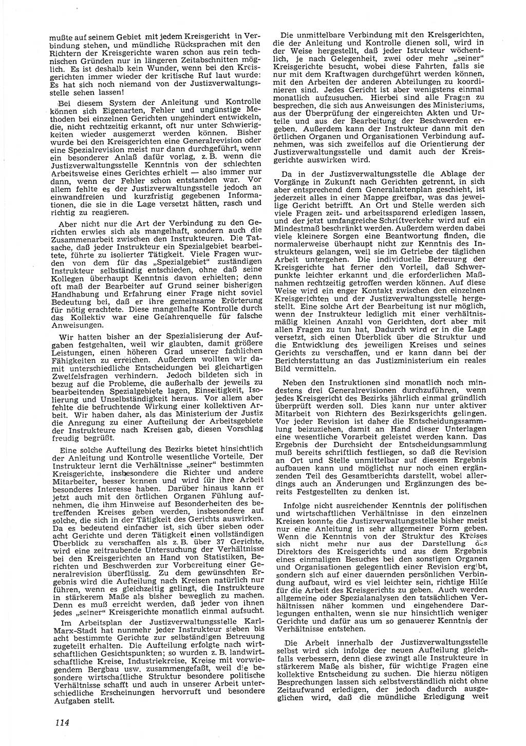 Neue Justiz (NJ), Zeitschrift für Recht und Rechtswissenschaft [Deutsche Demokratische Republik (DDR)], 8. Jahrgang 1954, Seite 114 (NJ DDR 1954, S. 114)