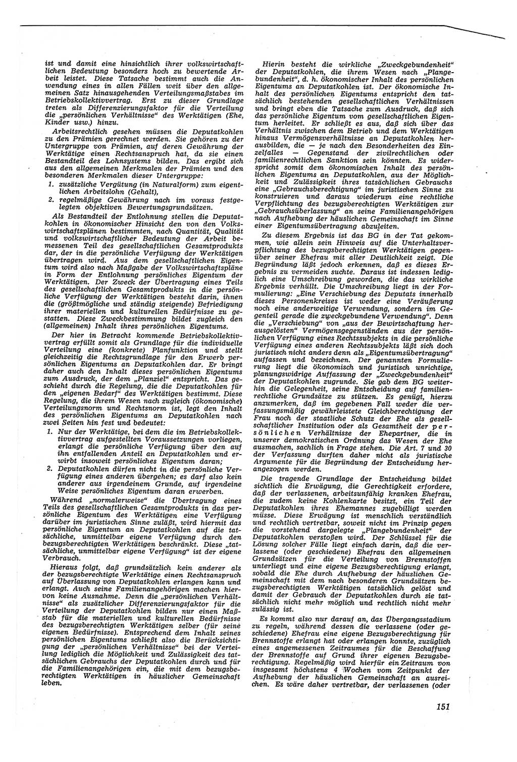 Neue Justiz (NJ), Zeitschrift für Recht und Rechtswissenschaft [Deutsche Demokratische Republik (DDR)], 8. Jahrgang 1954, Seite 151 (NJ DDR 1954, S. 151)