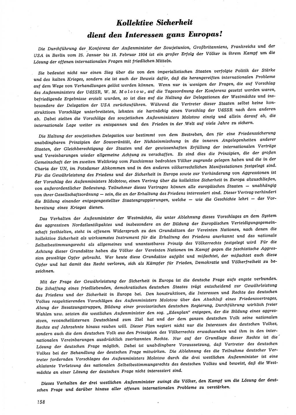 Neue Justiz (NJ), Zeitschrift für Recht und Rechtswissenschaft [Deutsche Demokratische Republik (DDR)], 8. Jahrgang 1954, Seite 158 (NJ DDR 1954, S. 158)