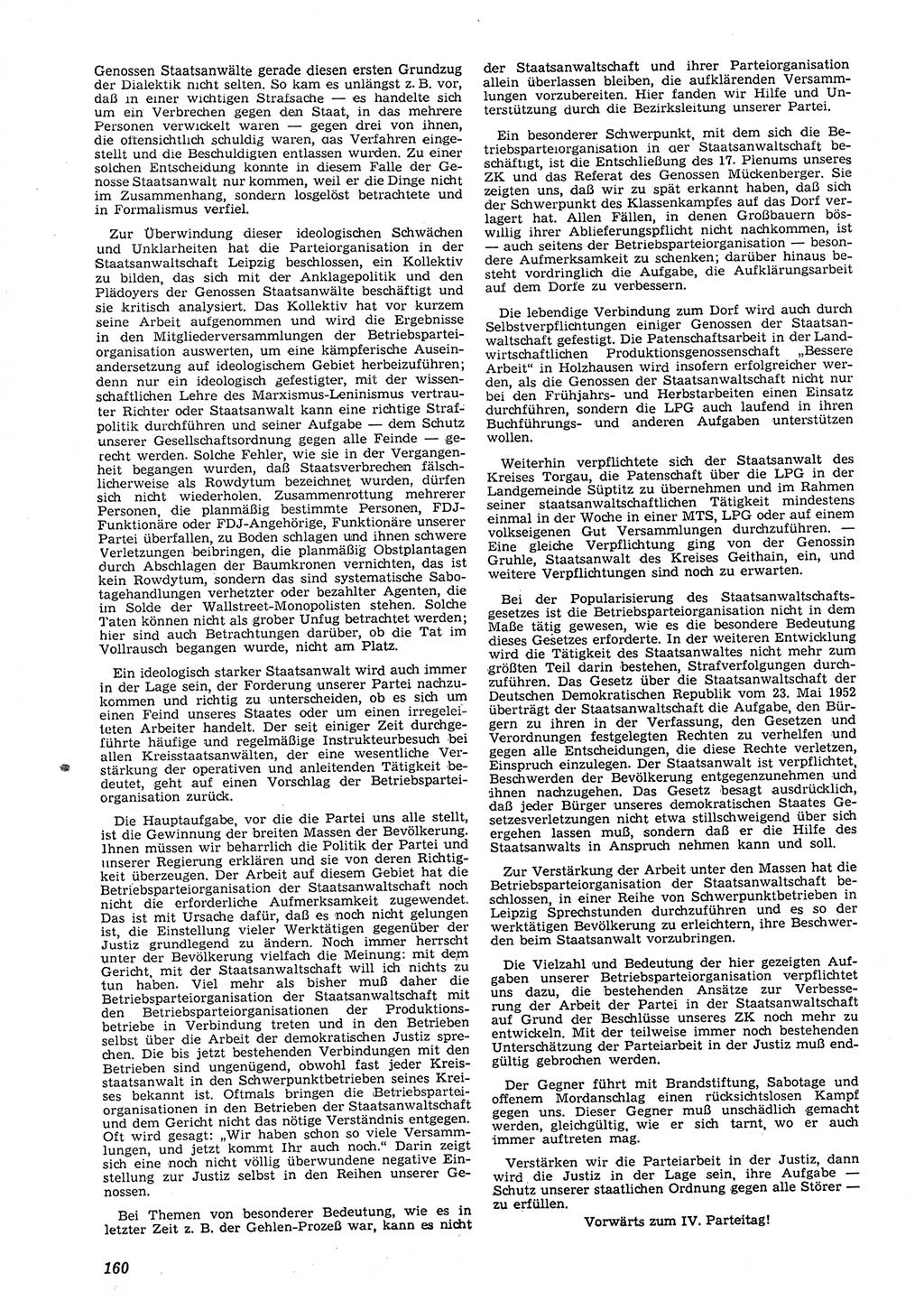 Neue Justiz (NJ), Zeitschrift für Recht und Rechtswissenschaft [Deutsche Demokratische Republik (DDR)], 8. Jahrgang 1954, Seite 160 (NJ DDR 1954, S. 160)